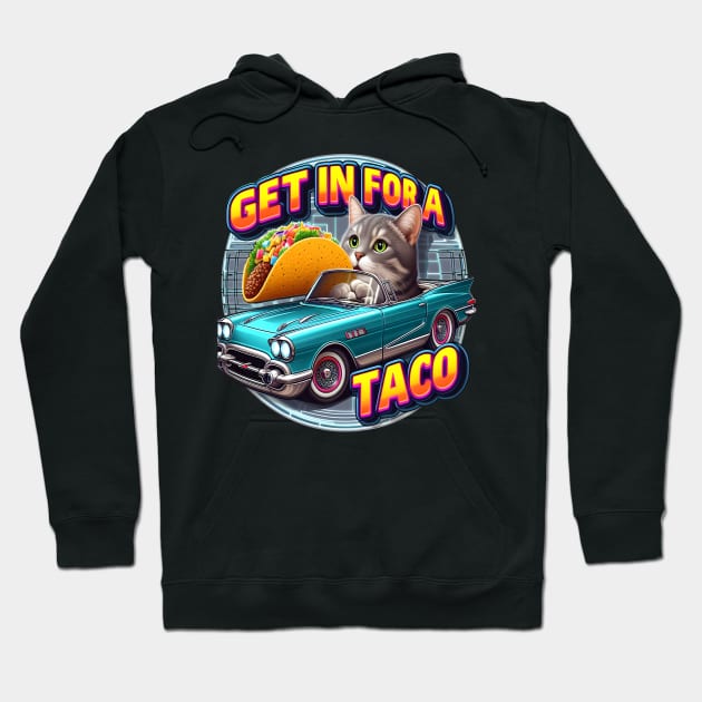 Taco Cat Cruising Hoodie by coollooks